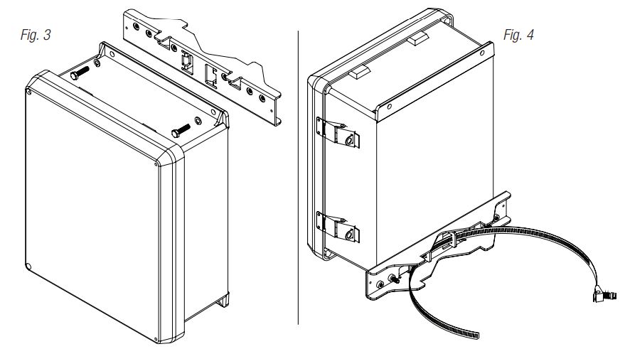 Altronix PMK1 Pole Mount Kits Installation Guide - Fig 3,4