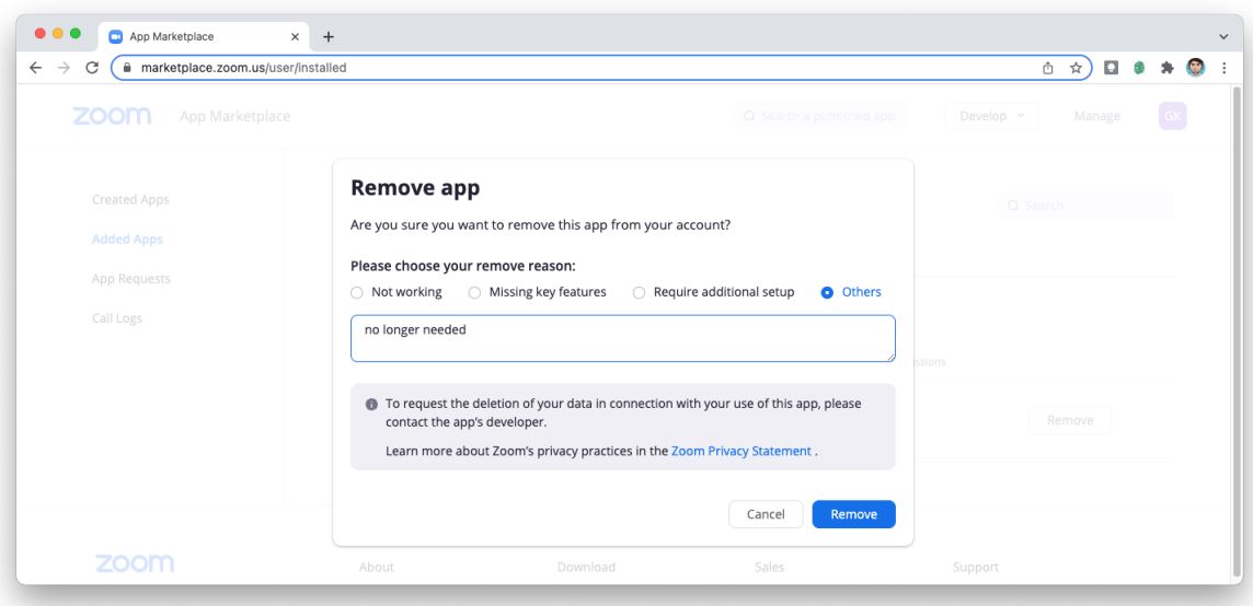 Apps WolfVision vSolution App User Guide - After confirming the request