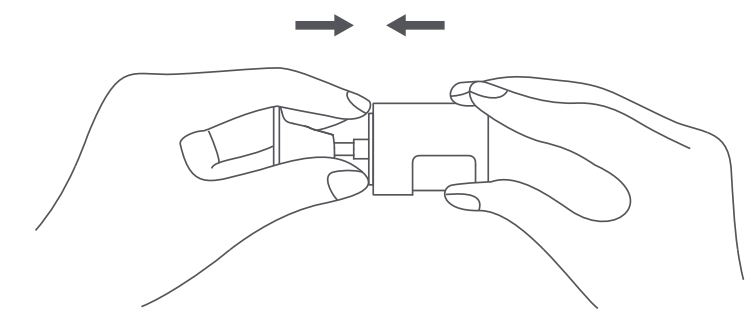 Aqara Motion Sensor P1 User Guide - Stick the sensor to the installation pedestal