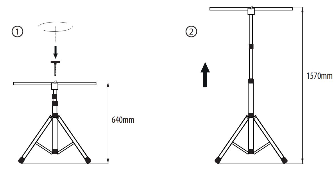 BEMKO TRIPOD-01 Single Tripod Instruction Manual - TRIPOD-02
