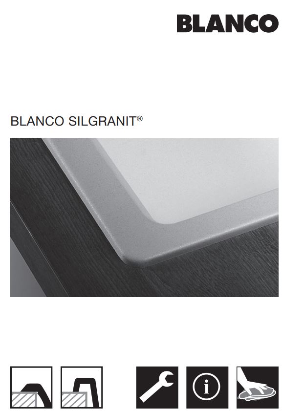 BLANCO AXIA III 5 S-F InFino Silgranit Black Sink Right User Guide