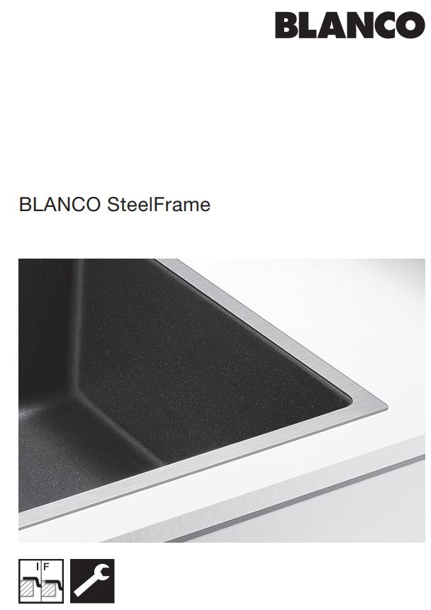 BLANCO Subline 500 IF SteelFrame InFino Silgranit Kitchen Sink Instruction Manual