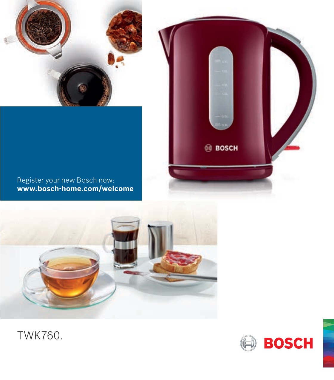 BOSCH TWK760 Kettle Instruction Manual