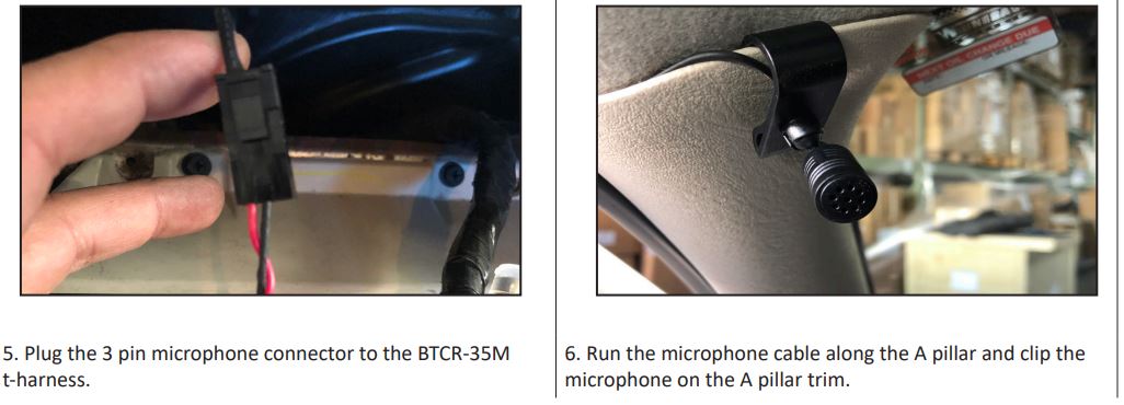 BTCR-35M Bluetooth Handsfree + 4 Channel Audio Streaming for Select Chrysler, Dodge and Jeep Vehicles User Manual - INSTALLATION INSTRUCTIONS 2