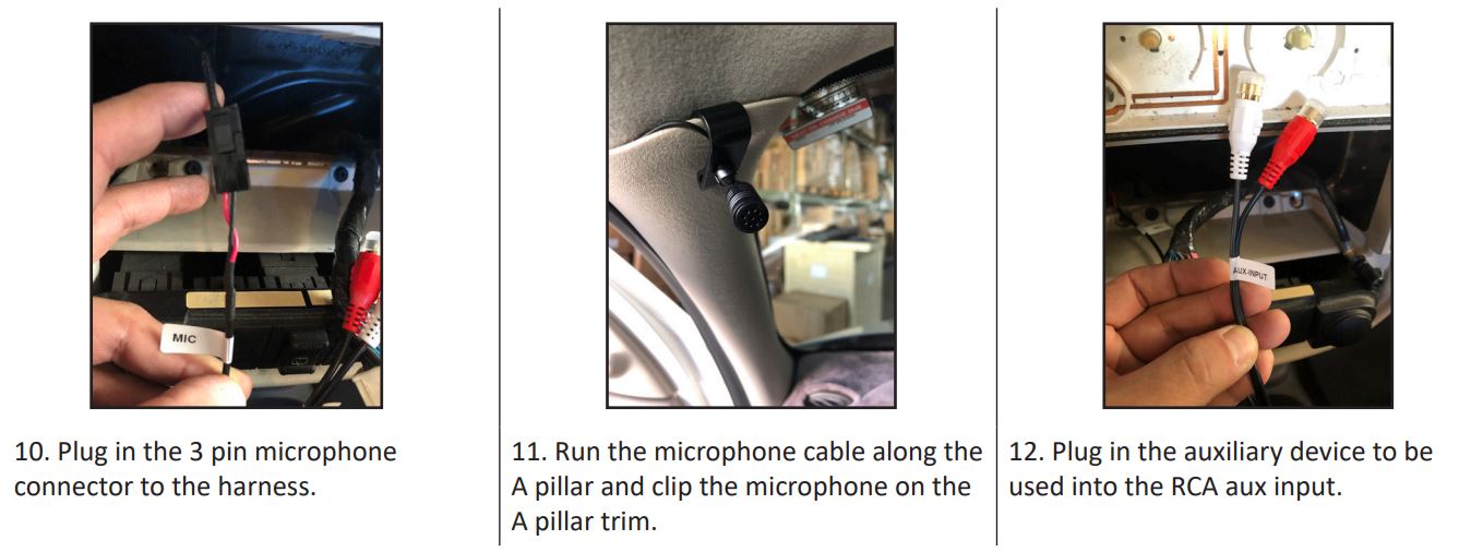 BTCR-35X Bluetooth Handsfree or Four Channel Audio Streaming or Auxiliary Input for Select Chrysler, Dodge and Jeep Vehicles User Manual - INSTALLATION INSTRUCTIONS
