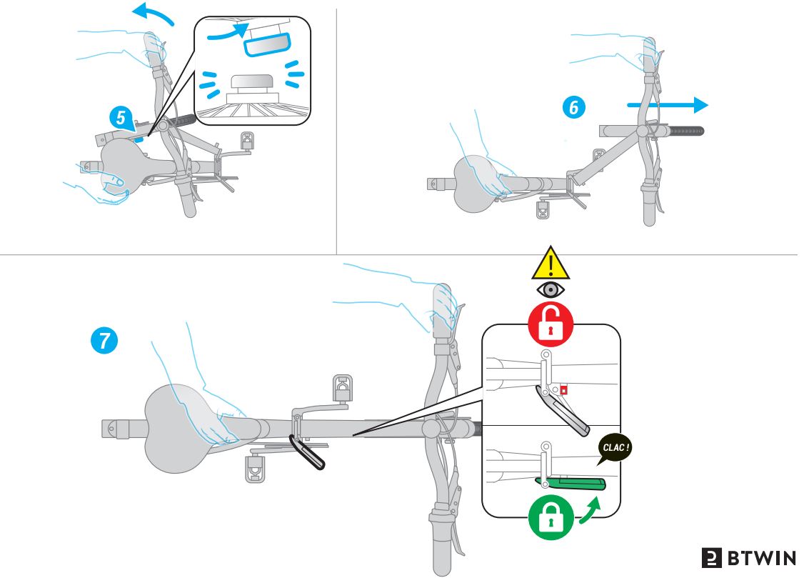 BTWIN Fold Light 1 Folding Bike Instruction Manual - How to use