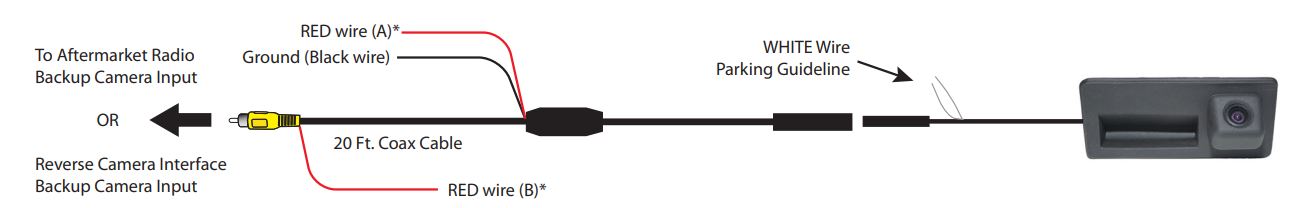 CAD-05T AudiVW 2009-2017 Trunk Replacement Handle Camera User Manual - INSTALLATION INSTRUCTIONS
