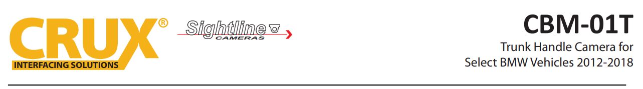 CBM-01T BMW 2012-2016 Handle Camera 4,7,X1,X3,X5,X6 User Manual - CBM-01T BMW 2012-2016 Handle Camera 4,7,X1,X3,X5,X6