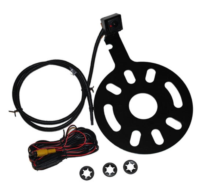 CCH-01M Jeep Wrangler Camera (for Spare Tire Mounting) with Moving Guidelines User Manual - PARTS INCLUDED