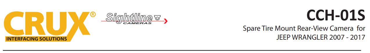 CCH-01S Jeep Wrangler Camera (for Spare Tire Mounting) User Manual - CCH-01S Jeep Wrangler Camera (for Spare Tire Mounting)