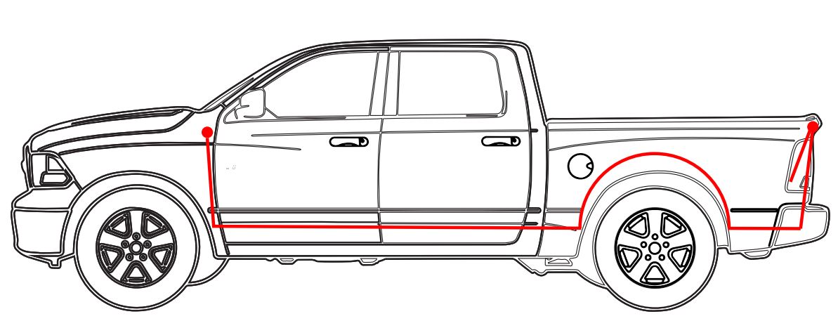 CDR-02 Dodge Ram 2009-2017 Tailgate Handle Camera User Manual - INSTALLATION INSTRUCTIONS