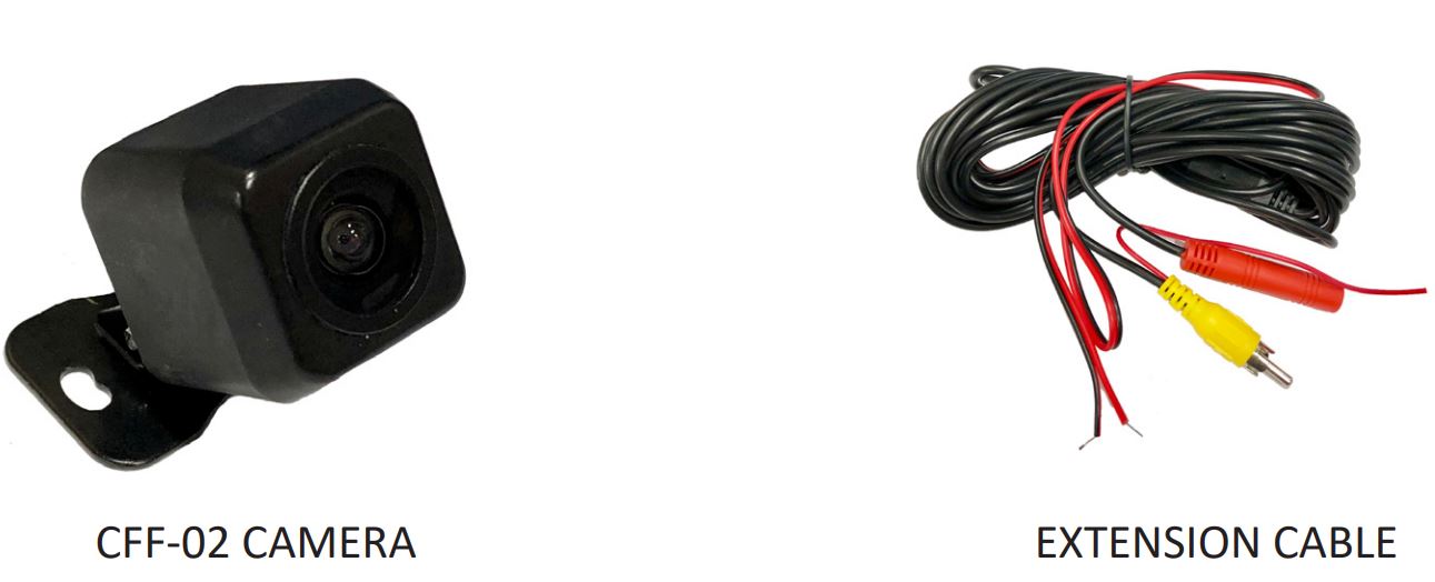 CFF-02 (Universal FrontRear Facing Camera) User Manual - PARTS INCLUDED