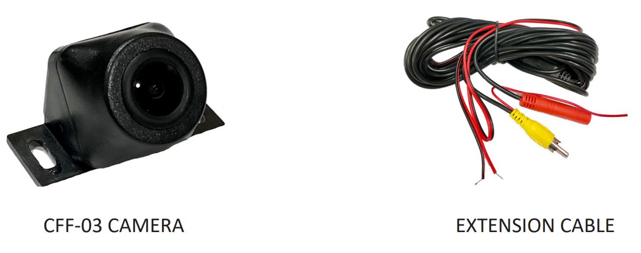 CFF-03 (Universal FrontRear Facing Camera) User Manual - PARTS INCLUDED