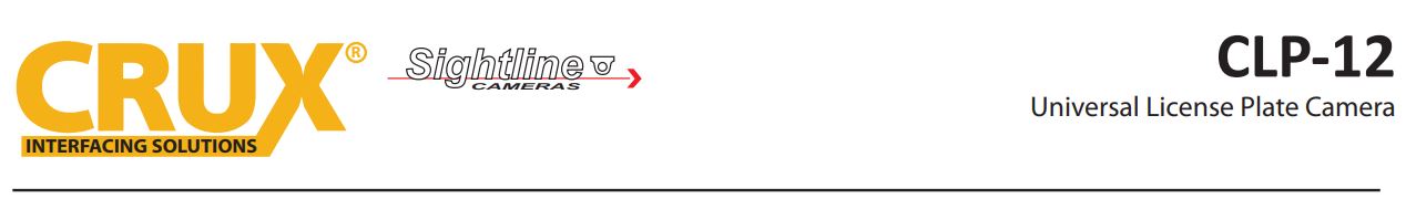 CLP-12 License Plate Camera User Manual - CLP-12 License Plate Camera
