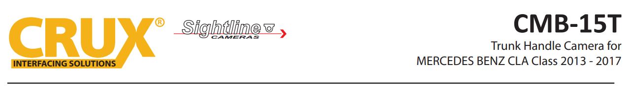 CMB-15T Camera for Mercedes-Benz CLA Handle User Manual - CMB-15T Camera for Mercedes-Benz CLA Handle