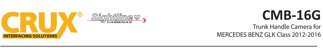 CMB-16G Handle Camera for 2012 - 2016 Mercedes-Benz GLK User Manual - CMB-16G Handle Camera for 2012 - 2016 Mercedes-Benz GLK