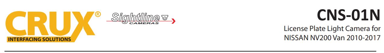 CNS-01N Nissan NV200 Camera User Manual - CNS-01N Nissan NV200 Camera
