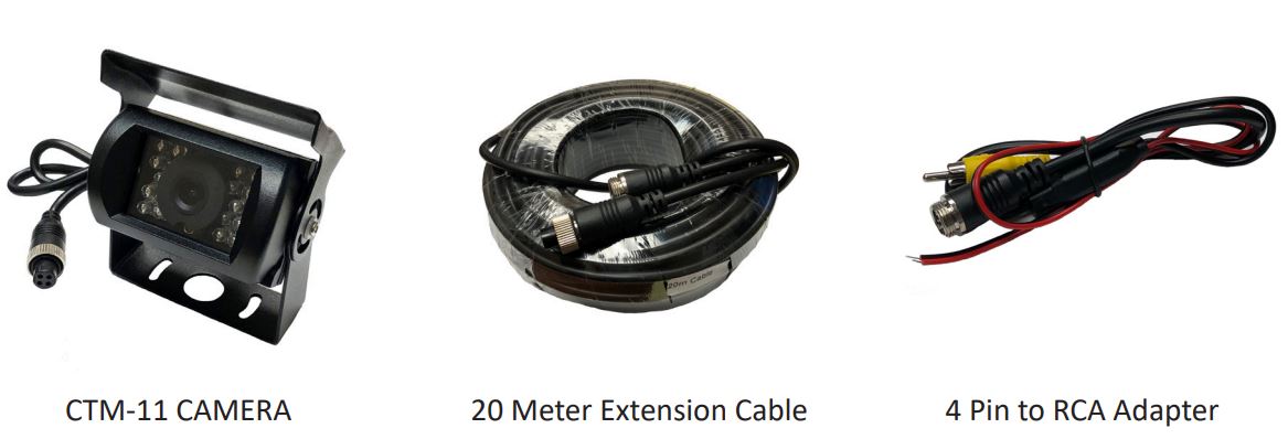 CTM-11 Universal Top-Mount Camera User Manual - PARTS INCLUDED