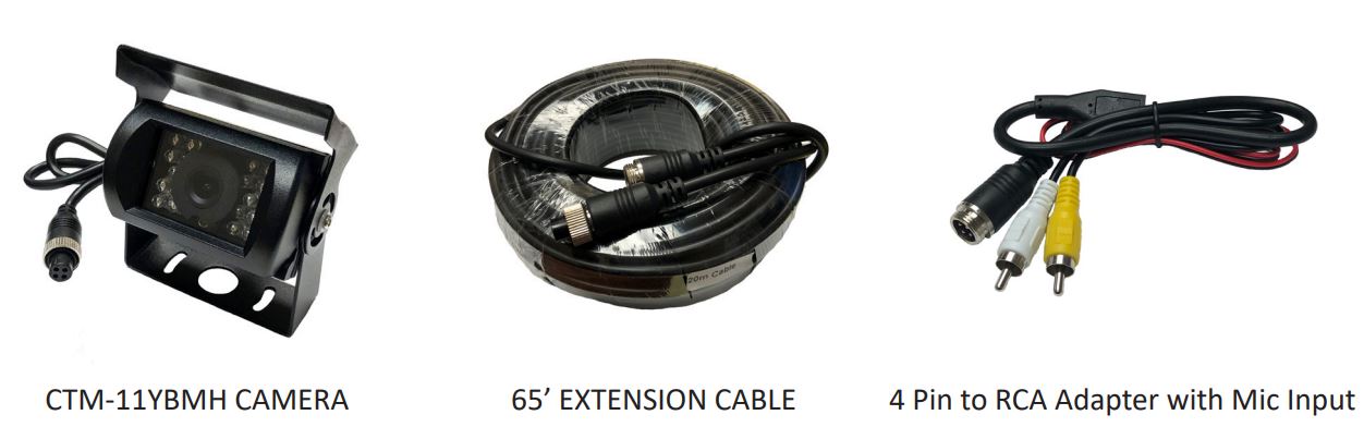 CTM-11YBHM Commercial Grade Top Mount Camera with 13” Sony CCD Sensor, IR LEDs, Built-in Microphone and Heater User Manual - PARTS INCLUDED