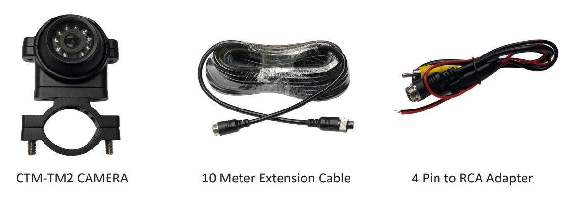 CTM-TM2 Commercial Grade Tube Mount Camera with 13” Sony CCD Sensor and IR LEDs User Manual - PARTS INCLUDED