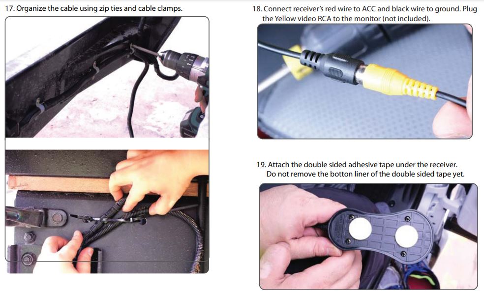 CTR-01Q Universal Wireless Truck Camera User Manual - INSTALLATION INSTRUCTIONS