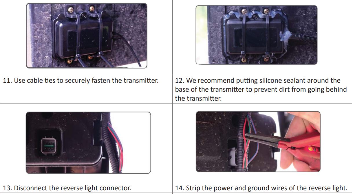 CTR-W7 Commercial Grade Wireless Truck Camera with 7 inch Wide Screen Monitor User Manual - INSTALLATION INSTRUCTIONS