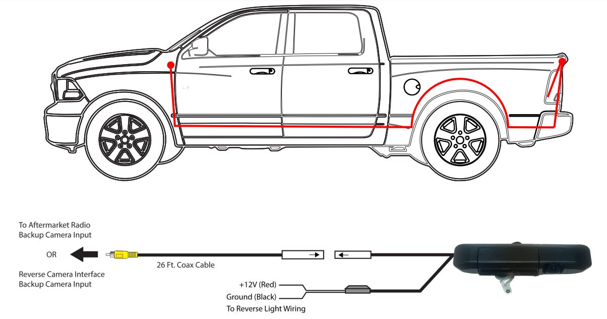 CTY-02T Toyota Tacoma Camera 2006-2015 User Manual - WIRING DIAGRAM