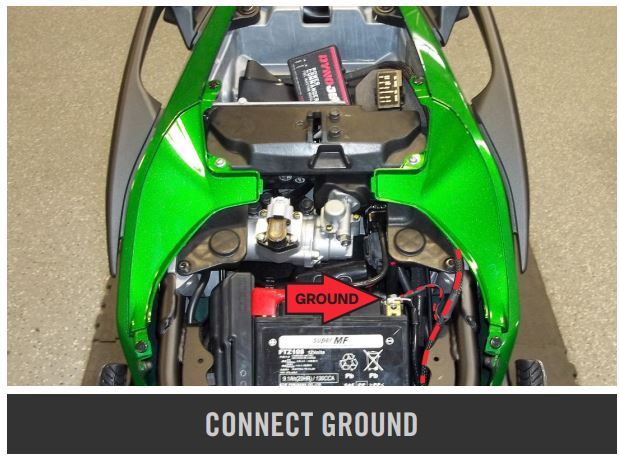 DYNOJET 2018-2022 Kawasaki Ninja H2 SX Power Commander 6 Installation Guide - CONNECT GROUND