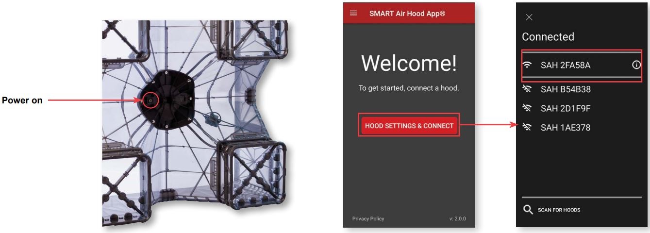 Dwyer TE-SAH-QS2 Series SAH SMART Air Hood® User Guide - CONNECTING