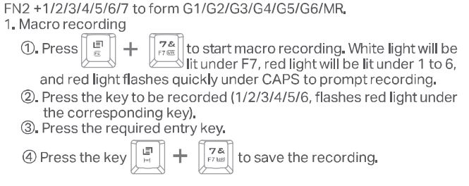 E-YOOSO Z-686 Mechanical Keyboard User Manual - Macro Recording