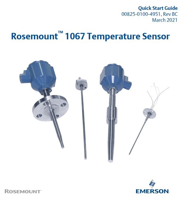 EMERSON Rosemount 1067 Temperature Sensor User Guide