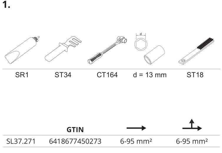 ENSTO SL37.271 Parallel Groove Connector - Figure 1