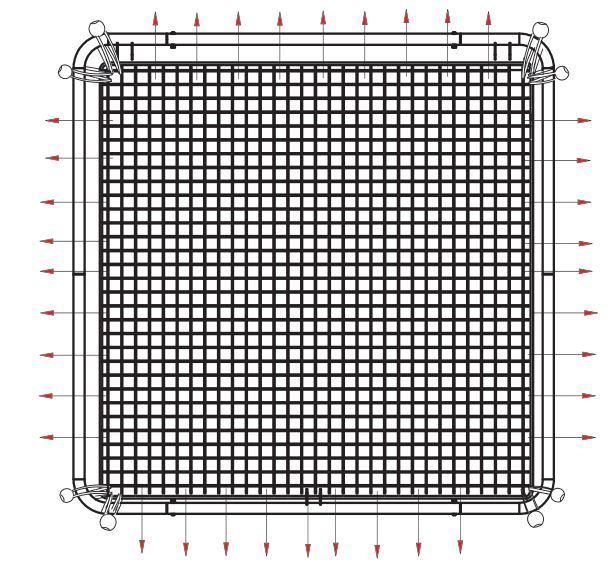 EXIT Kickback HL Rebounder - Attach all remaining elastics