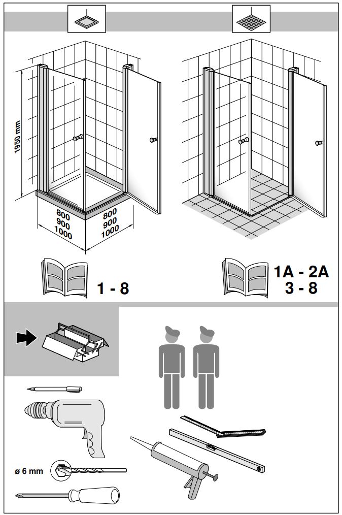 Gustavsberg DW8010SKA120W-61 Skandic RV 100 Rectangular Shower Instruction Manual - How to use