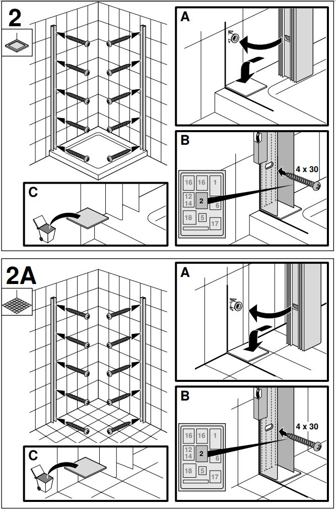 Gustavsberg DW8010SKA120W-61 Skandic RV 100 Rectangular Shower Instruction Manual - How to use