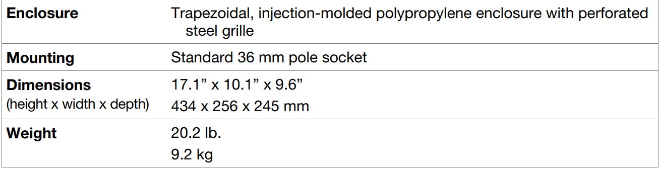 Head Rush FRFR-108 User Manual - Technical Specifications