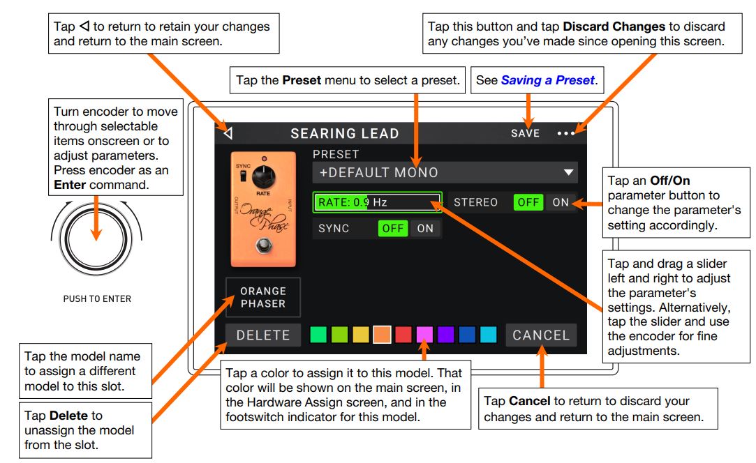 Head Rush Gigboard User Manual - Adjusting Settings, Overview