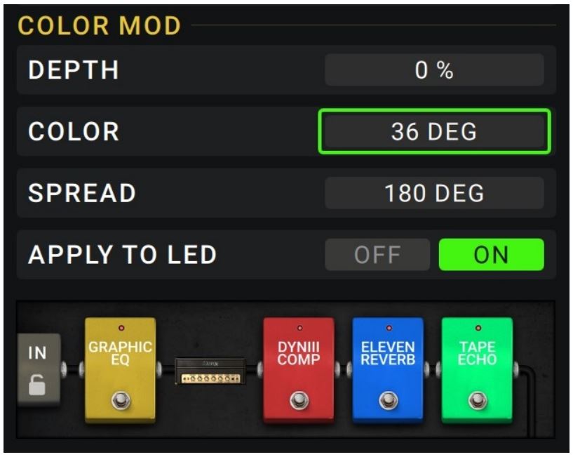 Head Rush Gigboard User Manual - Color Mod