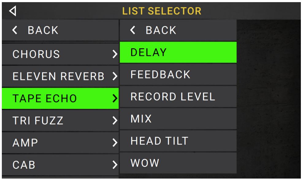 Head Rush Gigboard User Manual - To assign a parameter to an expression pedal