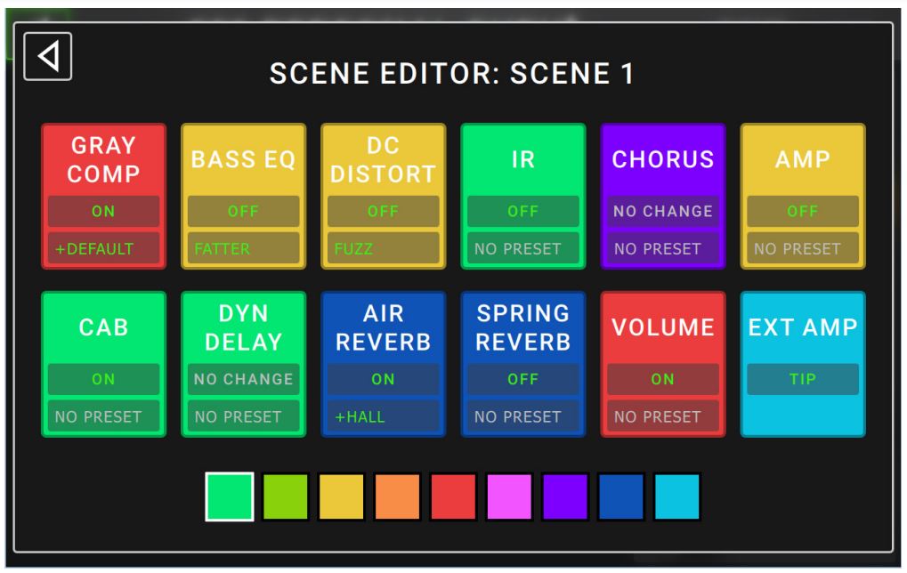 Head Rush Gigboard User Manual - To create and edit a scene