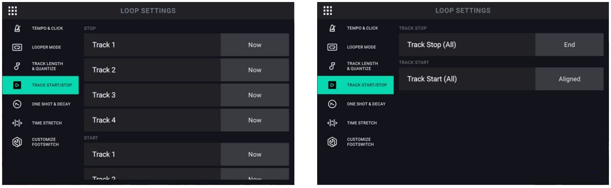 Head Rush Looperboard User Manual - Track Length and Quantize Tab