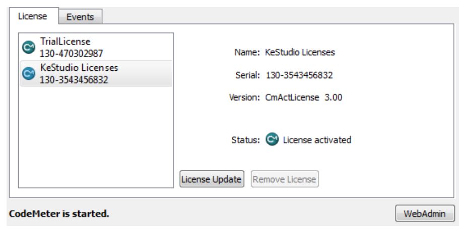 KEBA Licensing Single-User Licence Software User Guide - Click on the symbol