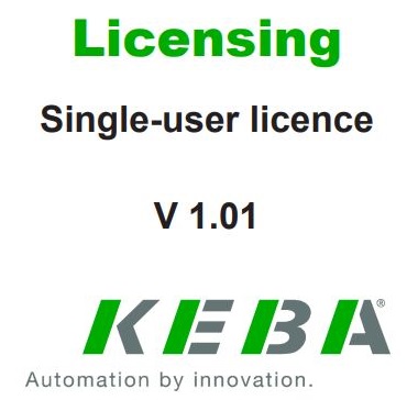 KEBA Licensing Single-User Licence Software User Guide