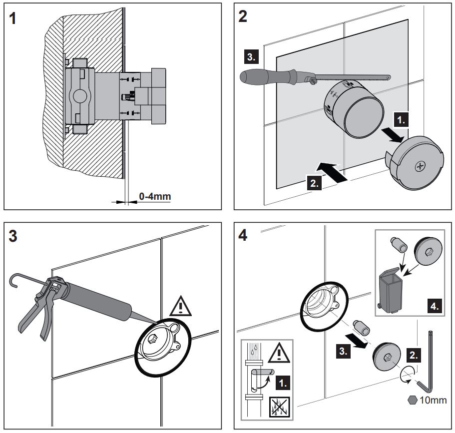 KEUCO 59549 IXMO 3-Way Stop and Diverter Valve Instruction Manual - How to use