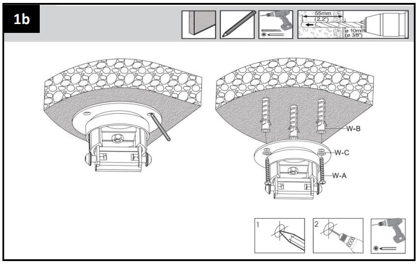 KIMEX 052-0500 Ceiling Mount for Videoprojector Instructions - How to use