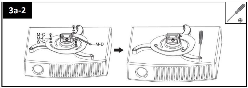 KIMEX 052-0500 Ceiling Mount for Videoprojector Instructions - How to use