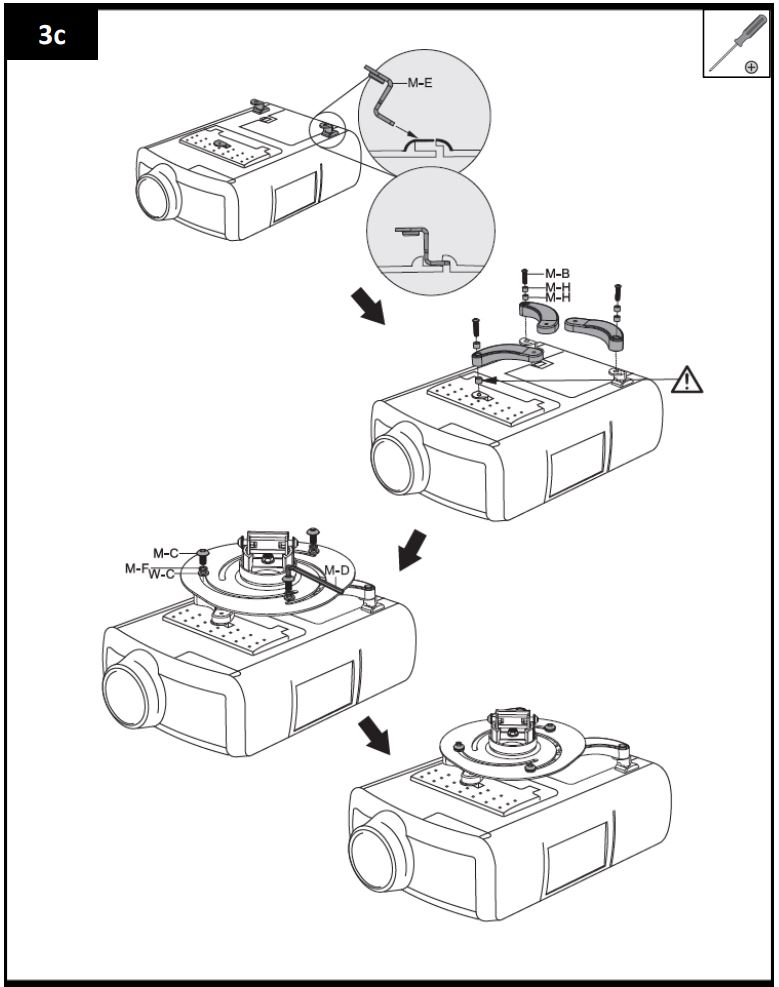 KIMEX 052-0500 Ceiling Mount for Videoprojector Instructions - How to use