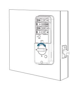 Locks Q106e Smart Lock - Enter the local program to calibrate the smart lock.