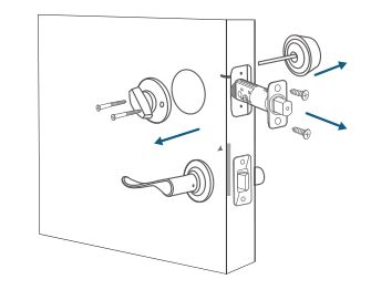 Locks Q106e Smart Lock - If the door has been installed with a lock