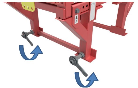 MGF Facilitate Transfer Wall Bridge User Manual - Ensure the fine adjustment screws are fully un-done